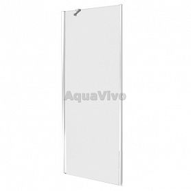 Боковая стенка Good Door Mokka SP-100-C-WE 100, стекло прозрачное, профиль белый, с магнитным профилем - фото 1