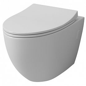 Унитаз Grossman GR-4451 S подвесной, безободковый, с сиденьем микролифт, цвет белый - фото 1