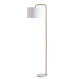 Торшер Arte Lamp Rupert A5024PN-1PB, арматура полированная медь, плафон ткань белая - фото 1