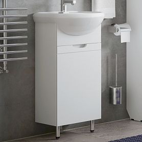 Тумба под раковину Corozo Лея 45, цвет белый - фото 1