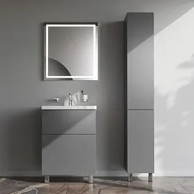 Мебель для ванной AM.PM Gem 60 напольная, 2 ящика, цвет графит матовый - фото 1