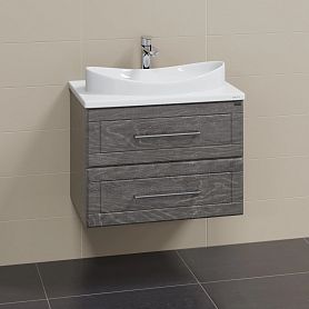 Тумба под раковину Санта Венера 70 подвесная, цвет дуб шале графит - фото 1