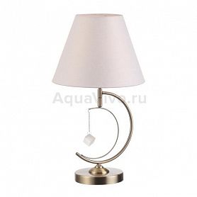 Интерьерная настольная лампа Lumion Leah 4469/1T, арматура цвет латунь, плафон/абажур ткань, цвет белый - фото 1