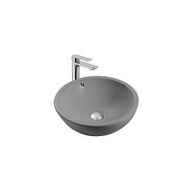 Раковина Акватек AQ5354-MG накладная, 44x44 см, цвет серый матовый - фото 1