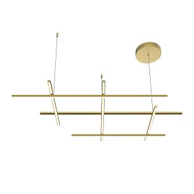 Подвесной светильник Maytoni Radiance MOD278PL-L86G3K, арматура золото, профиль силикон белое - фото 1
