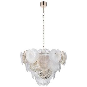 Подвесная люстра Arte Lamp Kapri A4078LM-12GO, арматура золото, плафон стекло прозрачное - фото 1