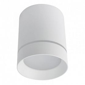 Точечный светильник Arte Lamp Elle A1909PL-1WH, арматура белая, плафон пластик белый, 8х8 см - фото 1