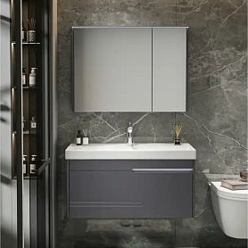 Мебель для ванной Ceruttispa Oglio 80, цвет серый - фото 1