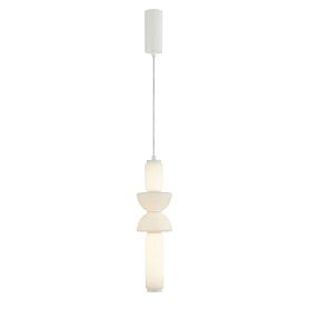 Подвесной светильник Arte Lamp Mall A2412SP-17WH, арматура белый, плафон стекло белое - фото 1