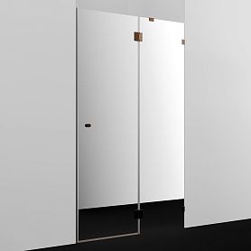 Душевая дверь WasserKRAFT Paar 88H05R-MR 120x200, правая, стекло зеркальное, профиль розовое золото - фото 1