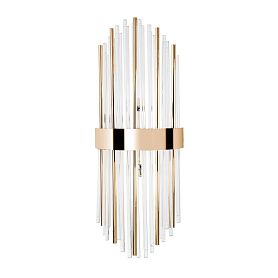 Настенный светильник Arte Lamp Acapulco A1007AP-2GO, арматура золото, плафон стекло прозрачное - фото 1