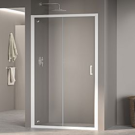 Душевая дверь RGW Passage PA-14W 150x195, стекло прозрачное, профиль белый - фото 1
