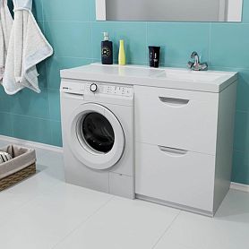 Мебель для ванной Mixline Атлантик 120, с тумбой 56 см, цвет белый - фото 1