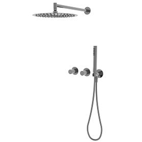 Душевой комплект Vincea Aura VSFW-6AU1GM, встраиваемый, цвет вороненая сталь - фото 1