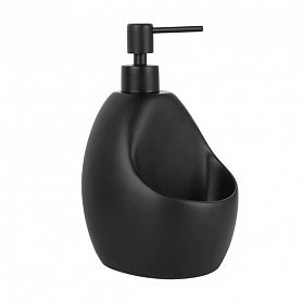 Дозатор WasserKRAFT K-8099 Black для мыла, настольный, цвет черный - фото 1