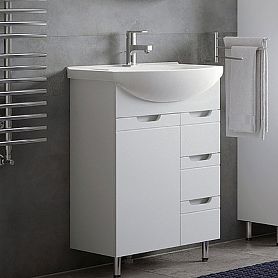 Тумба под раковину Corozo Лея 65 Z3, цвет белый - фото 1