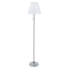 Торшер Arte Lamp Marriot A5039PN-1CC, арматура хром, плафон ткань белая - фото 1
