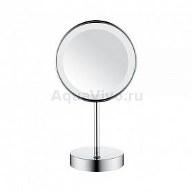 Косметическое зеркало Art & Max AM-M-062-CR, настольное, с подсветкой, 3-х кратным увеличением, цвет хром - фото 1