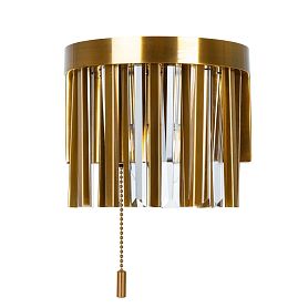 Настенный светильник Arte Lamp Francheska A1037AP-1PB, арматура полированная медь, плафон хрусталь / металл медь полированная - фото 1