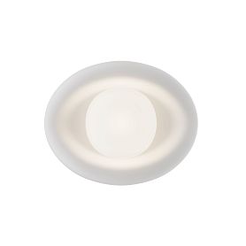 Бра Maytoni Lulua MOD435WL-01W, арматура белая, профиль стекло белое - фото 1