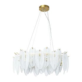 Подвесная люстра Arte Lamp Evie A4052SP-8SG, арматура матовое золото, плафон стекло белое - фото 1