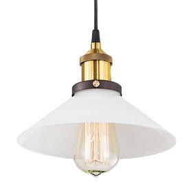 Подвесной светильник Citilux Эдисон CL450102, арматура черная / бронза, плафоны стекло белое - фото 1