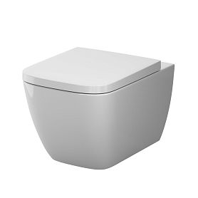 Унитаз AM.PM Gem Aquaspin C901901SC подвесной, безбодковый, смыв Торнадо, с сиденьем микролифт, цвет белый - фото 1