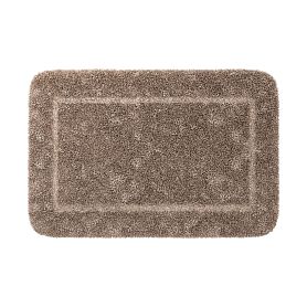 Коврик WasserKRAFT Lopau BM-6015 Almondine для ванной, 90x60 см, цвет коричневый - фото 1