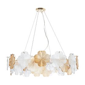 Подвесная люстра Arte Lamp Mallika A4077SP-10GO, арматура золото, плафон стекло прозрачное - фото 1