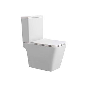 Унитаз-компакт Акватек Либра AQ1263NT-00 напольный, безободковый, смыв Торнадо, с сиденьем микролифт, цвет белый - фото 1