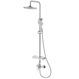 Душевая стойка Lemark Verba LM11460C, с верхним душем, смесителем, цвет хром - фото 1