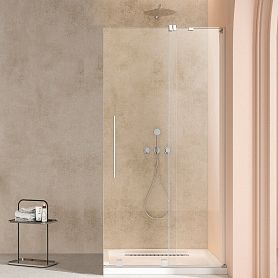 Душевая перегородка Vincea Walk-In VSW-4WSL 120x200, стекло прозрачное, профиль хром - фото 1