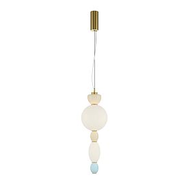 Подвесной светильник Maytoni Adore MOD297PL-L17BS3K, арматура латунь, профиль стекло разноцветное - фото 1