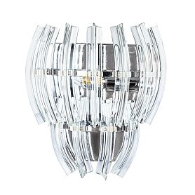 Настенный светильник Arte Lamp Ella A1054AP-1CC, арматура хром, плафон стекло прозрачное - фото 1