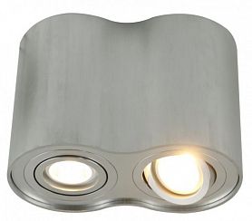 Точечный светильник Arte Lamp Falcon A5644PL-2SI, арматура серебро, плафоны металл серебро, 18х10 см - фото 1