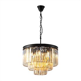 Подвесная люстра Citilux Мартин CL332132, арматура коричневая, плафоны хрусталь шампань - фото 1