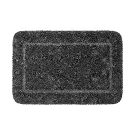 Коврик WasserKRAFT Lopau BM-6012 Charcoal Gray для ванной, 90x60 см, цвет серый - фото 1