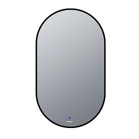 Зеркало Grossman Nero Black 50x90, с подсветкой, с сенсорным выключателем - фото 1