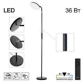 Торшер Citilux Solo CL804061, арматура черная - фото 1