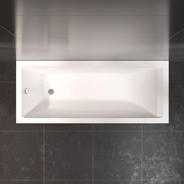 Акриловая ванна AM.PM Gem 170x70, без опор и экранов, цвет белый