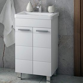 Тумба для раковины Corozo Денвер 50, цвет белый - фото 1