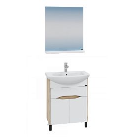 Мебель для ванной Санта Сатурн 70, напольная, с ящиком, цвет белый / дуб австрийский - фото 1