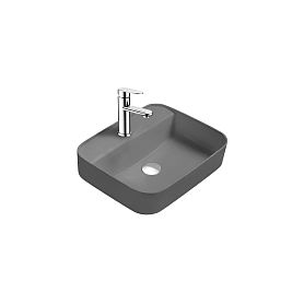 Раковина Акватек Вега AQ5506-MG накладная, 50x40 см, цвет серый матовый - фото 1