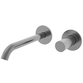 Смеситель Vincea Aura VBFW-6AU1GM для раковины, встраиваемый, цвет вороненая сталь - фото 1