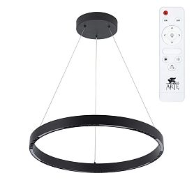 Подвесная люстра Arte Lamp Lao A2189LM-1BK, арматура черный, плафон акрил белый - фото 1