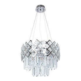 Подвесная люстра Arte Lamp Wezen A1006SP-8CC, арматура хром, плафон хрусталь прозрачный - фото 1
