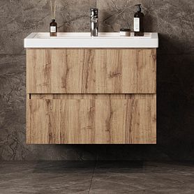 Тумба под раковину Оника Дарон 60, цвет дуб крафт золотой - фото 1