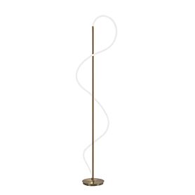 Торшер Arte Lamp Klimt A2850PN-35PB, арматура латунь, плафон силикон белый - фото 1