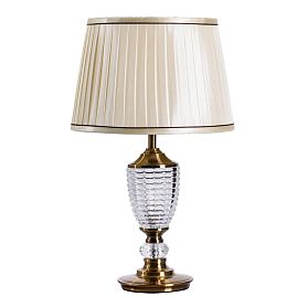 Декоративная настольная лампа Arte Lamp Radison A1550LT-1PB, арматура полированная медь, плафон ткань кремовая - фото 1