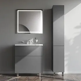 Мебель для ванной AM.PM Gem 75 напольная, 2 ящика, цвет графит матовый - фото 1